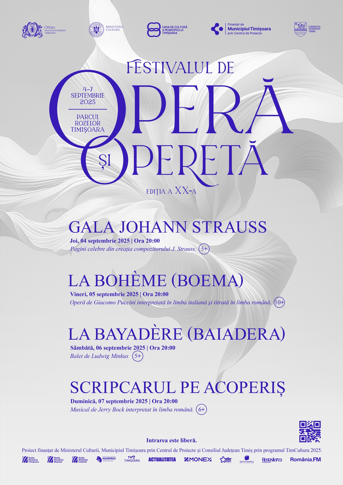 Festivalul de Operă și Operetă 2025 revine în Parcul Rozelor din Timișoara