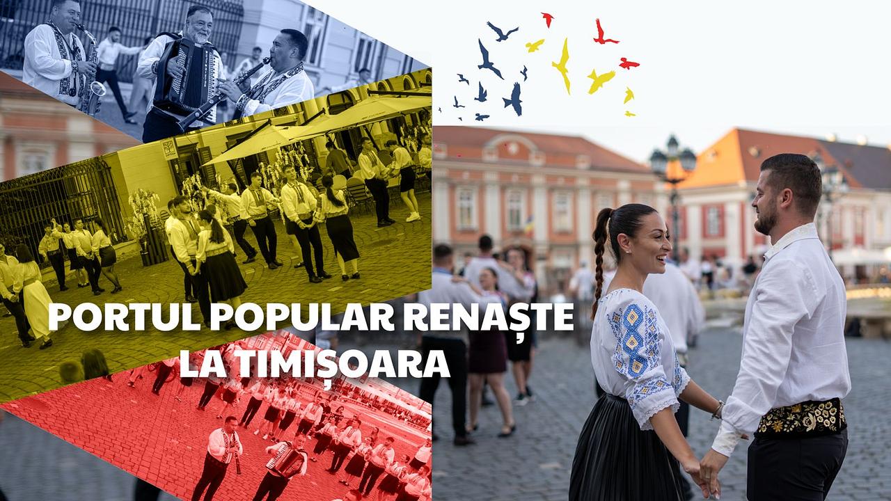Tradiția românească a prins viață în Piața Unirii din Timișoara