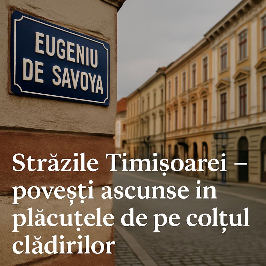 Străzile Timișoarei – povești ascunse în plăcuțele de pe colțul clădirilor