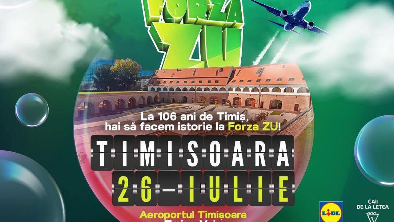 Forza ZU vine la Timișoara pe 26 iulie – Cel mai tare concert al verii, în inima Banatului!