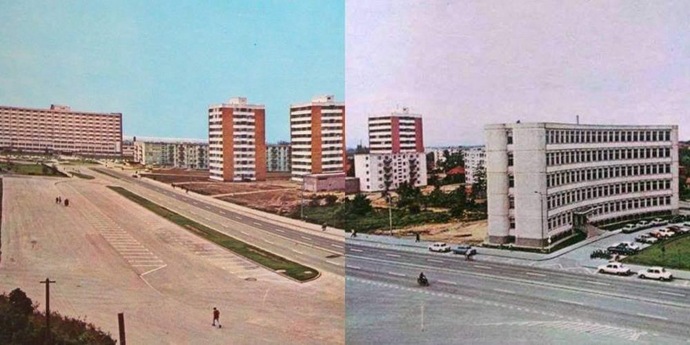 Spitalul Județean și zona din jur – Timișoara, 1977