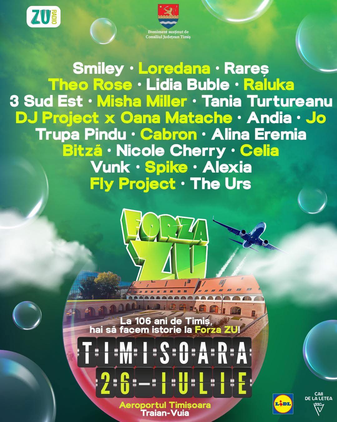 Forza ZU vine la Timișoara pe 26 iulie – Cel mai tare concert al verii, în inima Banatului!
