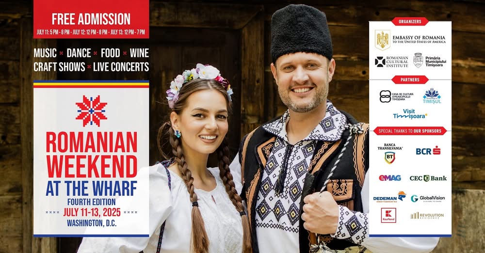 Timișoara, invitat special la „Romanian Weekend at The Wharf” din Washington